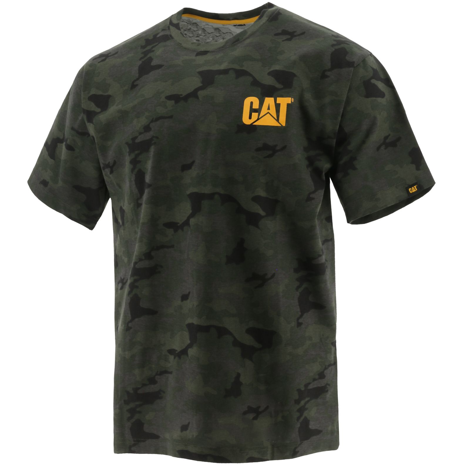 Caterpillar Clothing South Africa - Cat Men's Trademark T-Shirts Camo LI9372015